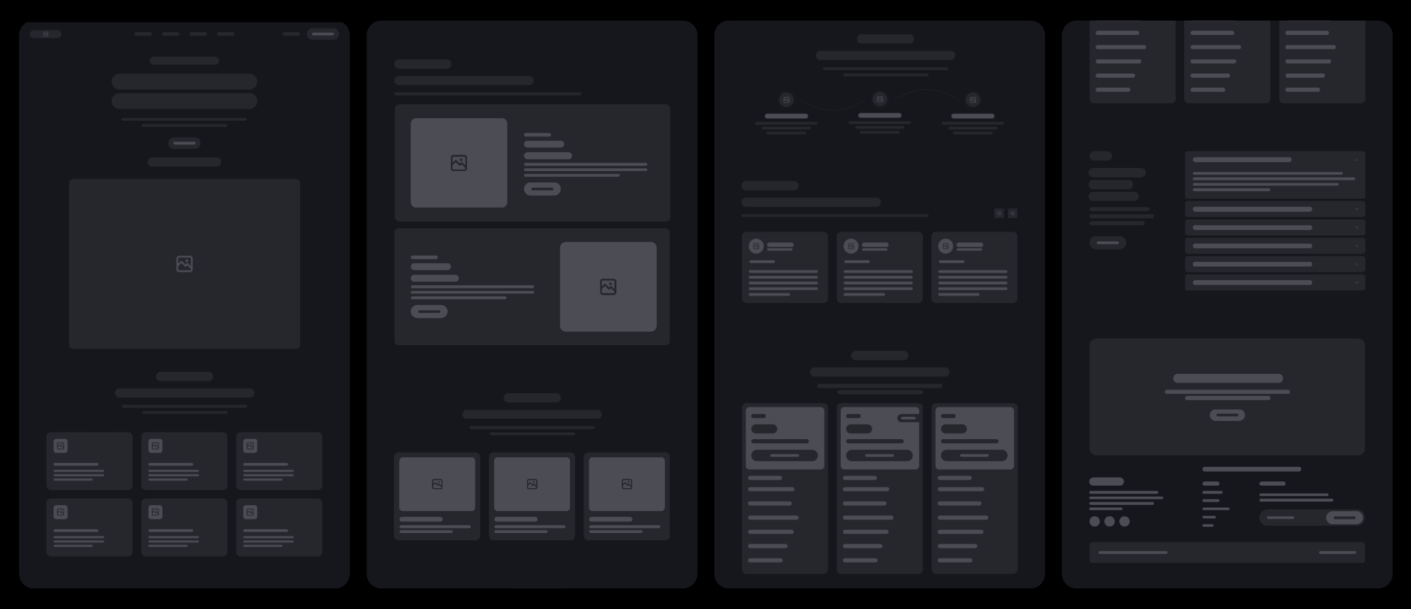 WISEQ AI low-fidelity wireframes for the landing page and web app
